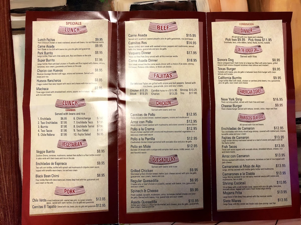 El Tapatio Mexican Grill Menu - Image 3